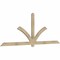 Ekena Millwork Redmond Rough Sawn Timber Gable Bracket, Douglas Fir, 108"W x 40"H x 2"D x 4"F, 9/12 Pitch GBW108X40X0204RED00RDF - alternate 5